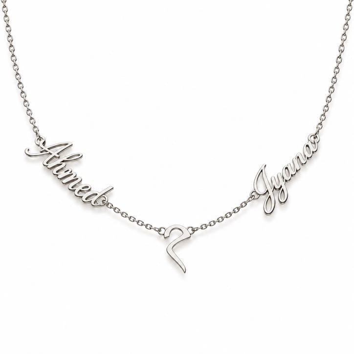 Two Souls Necklace, solid 18K gold, view 3 of 4