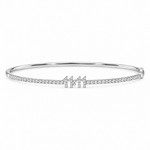 11:11 Diamond Bangle, solid 18K gold, view 3 of 5