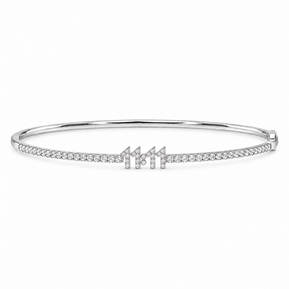 11:11 Diamond Bangle, solid 18K gold, view 3 of 5