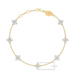 Constellation Fairy Anklet in 18K gold with diamonds