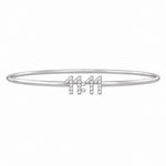 11:11 Gold Bangle, solid 18K gold, view 3 of 6