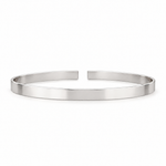 Plain Gold Open Cuff – Imperial, 18K gold bangle by Aquae Jewels