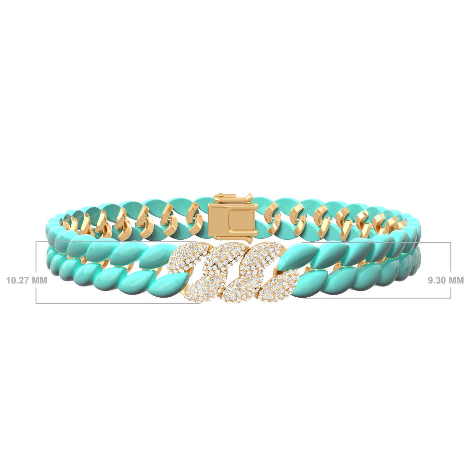 Chain Enamel Bracelet