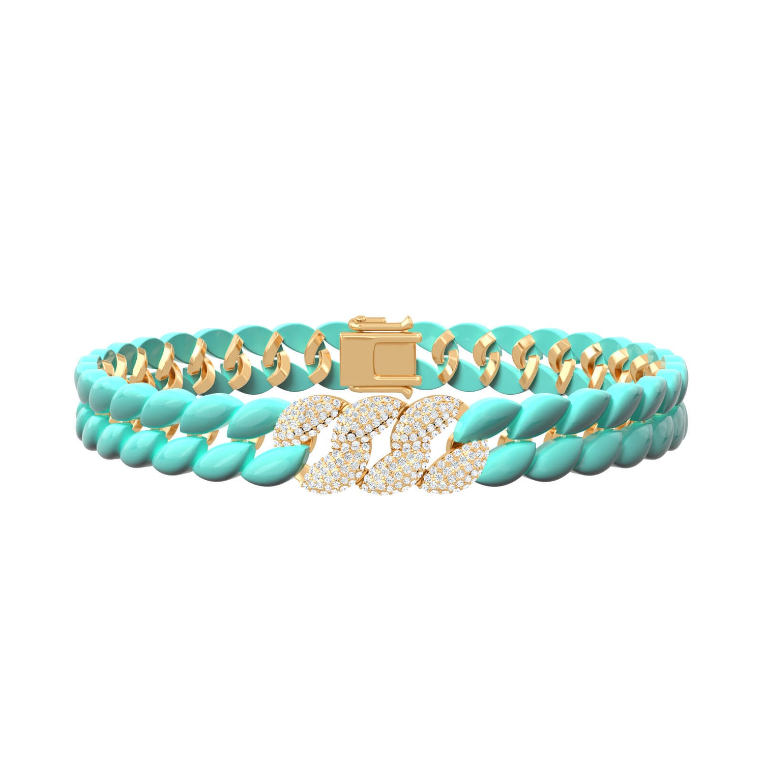 Chain Enamel Bracelet