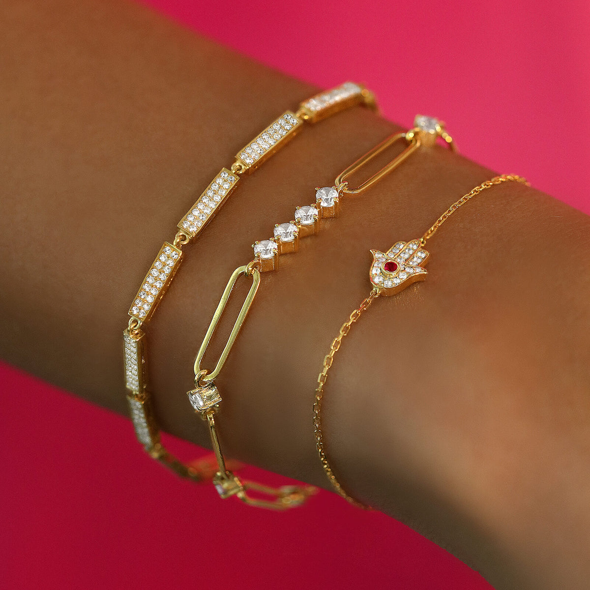 Dream Gatsby Bracelet, solid 18K gold, view 2 of 6