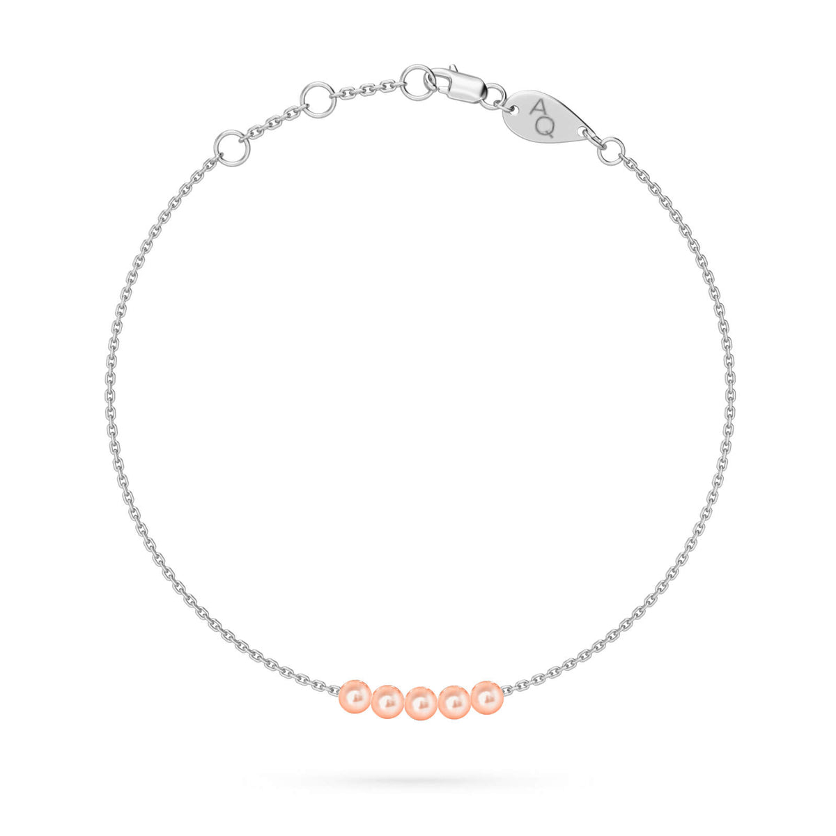 Lily Pearls Bracelet, solid 18K gold, view 8 of 10
