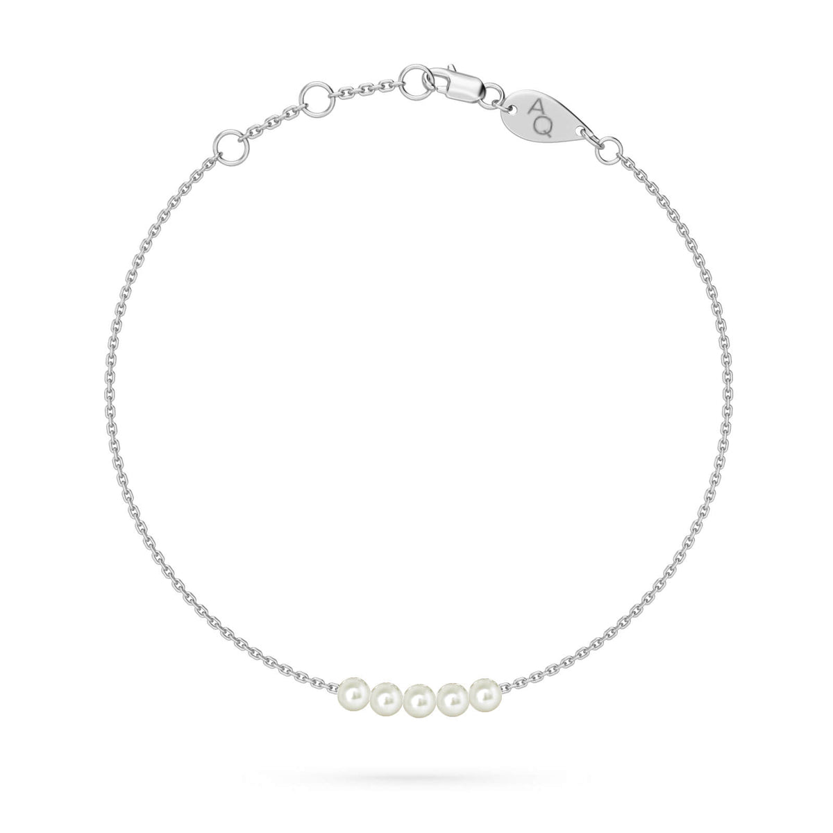 Lily Pearls Bracelet, solid 18K gold, view 6 of 10