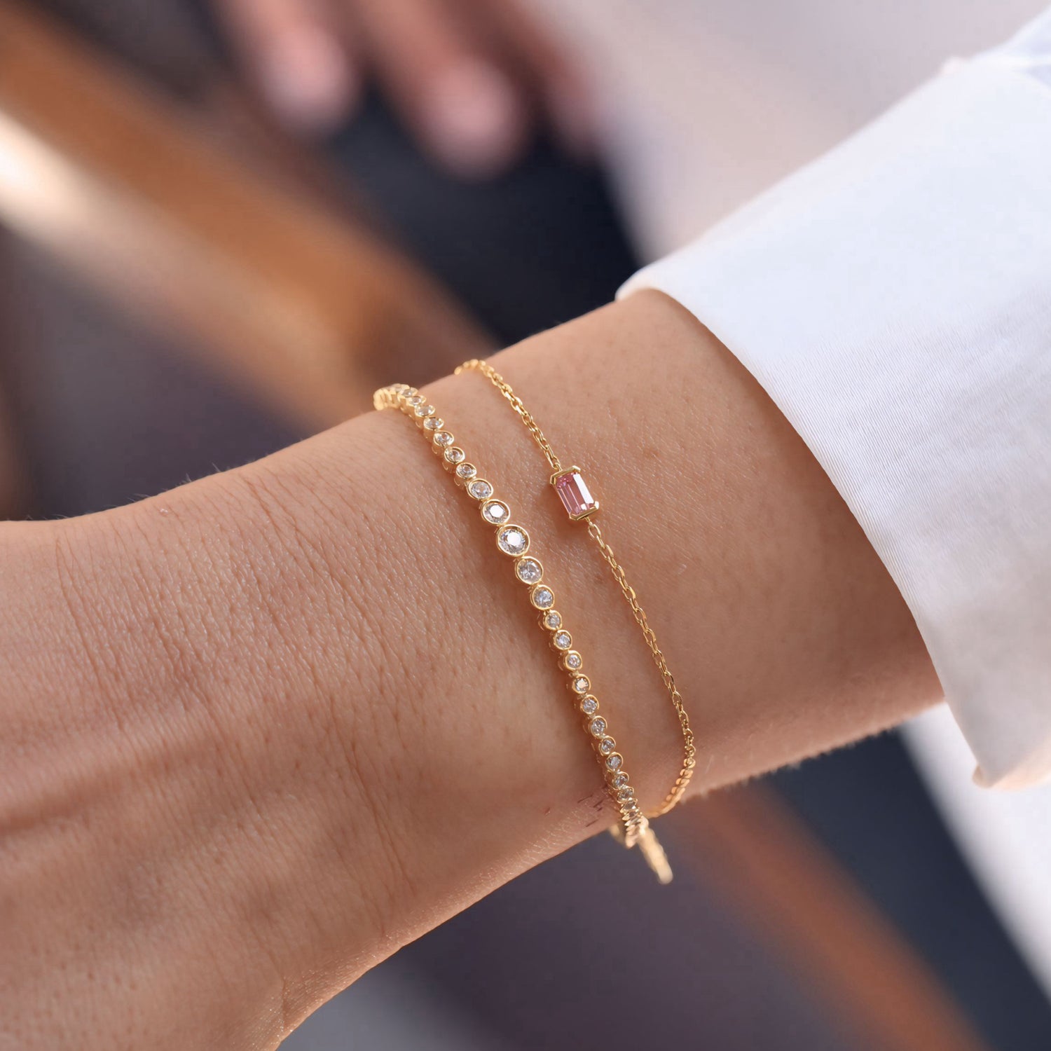 Azure Precious Stone Bracelet