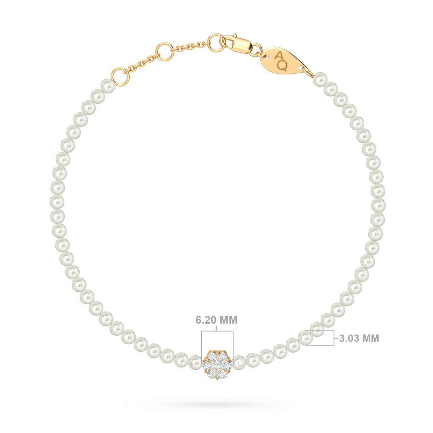 Cluster Pearls Baby Bracelet