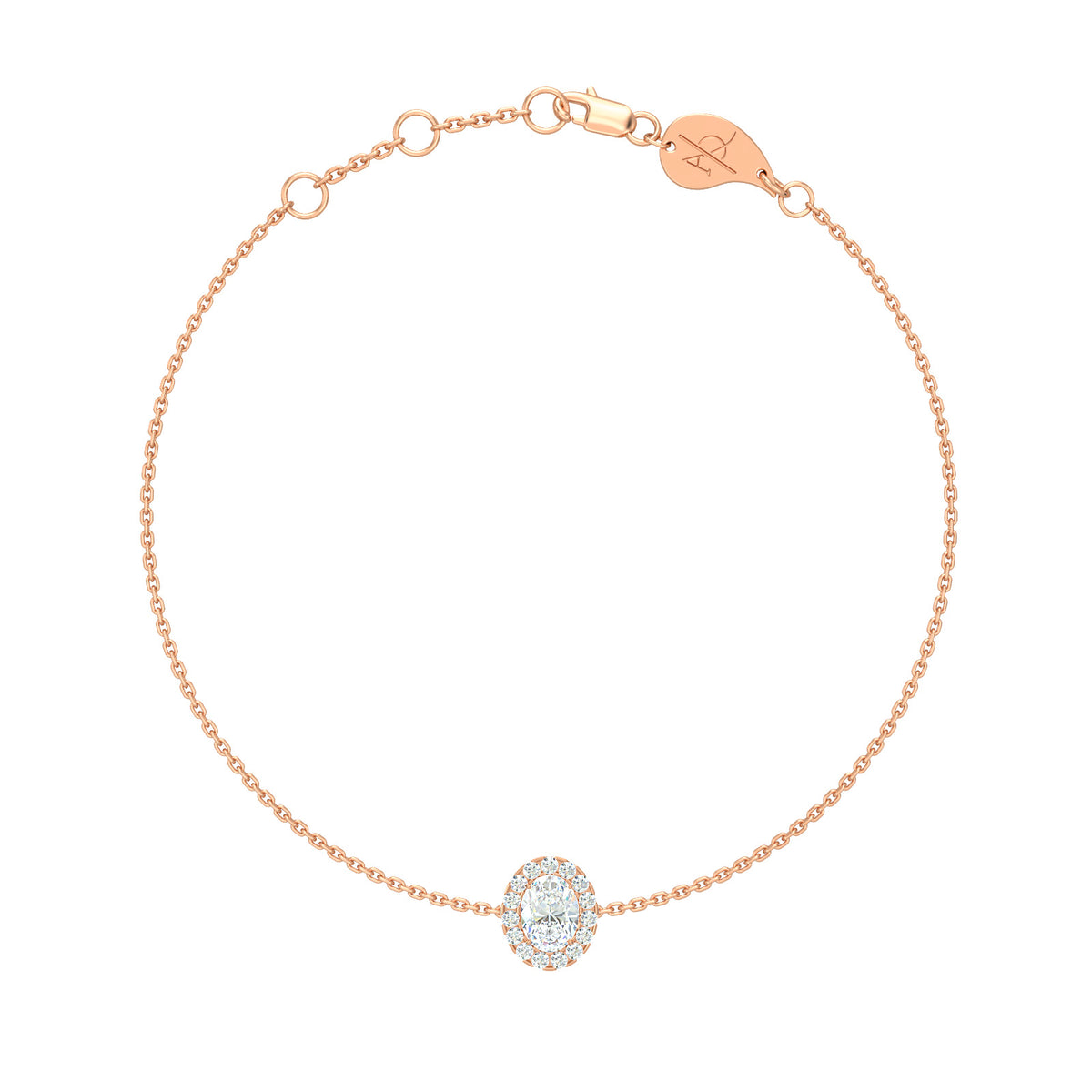 Princess Chain Bracelet, solid 18K gold, view 6 of 21