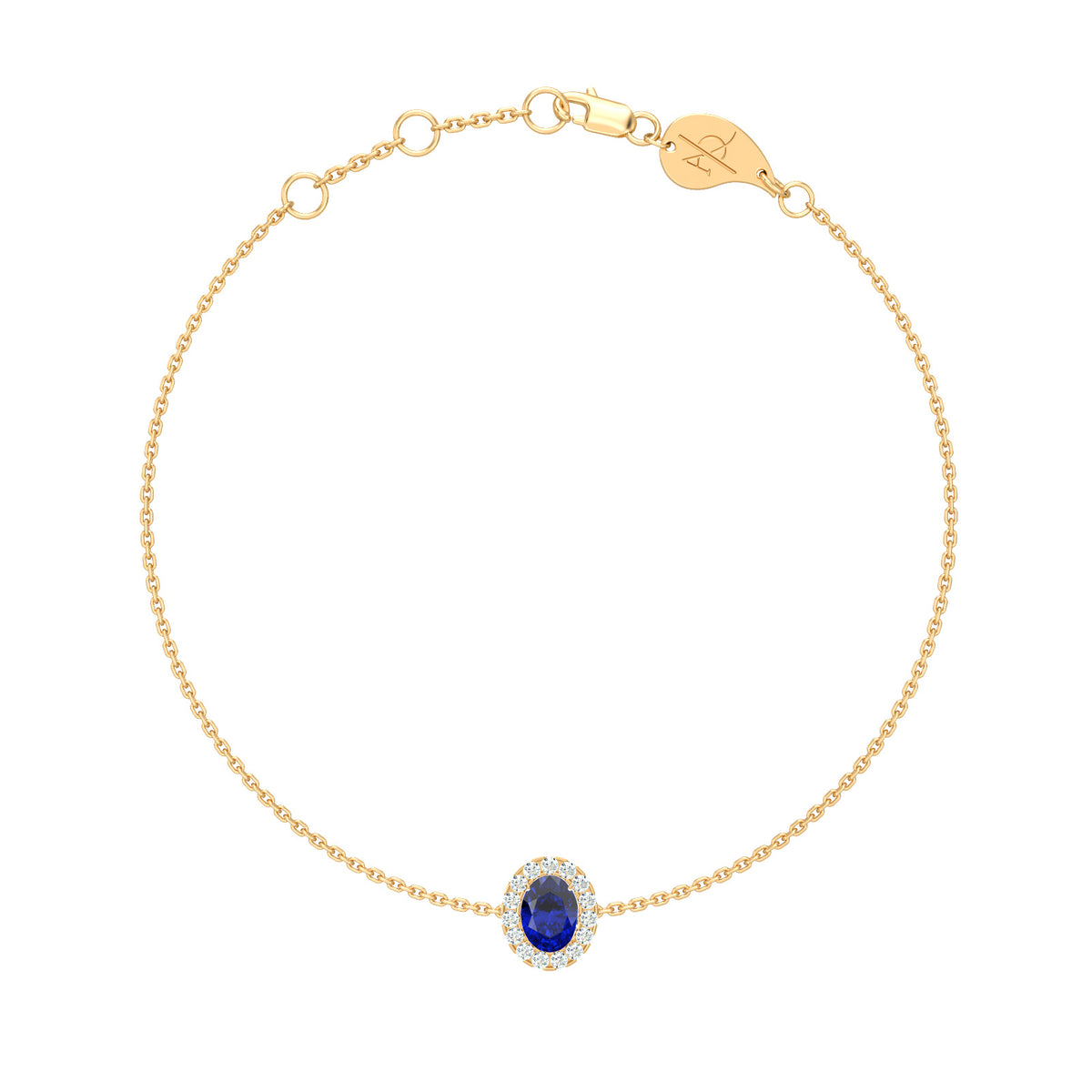 Princess Chain Bracelet, solid 18K gold, view 8 of 21