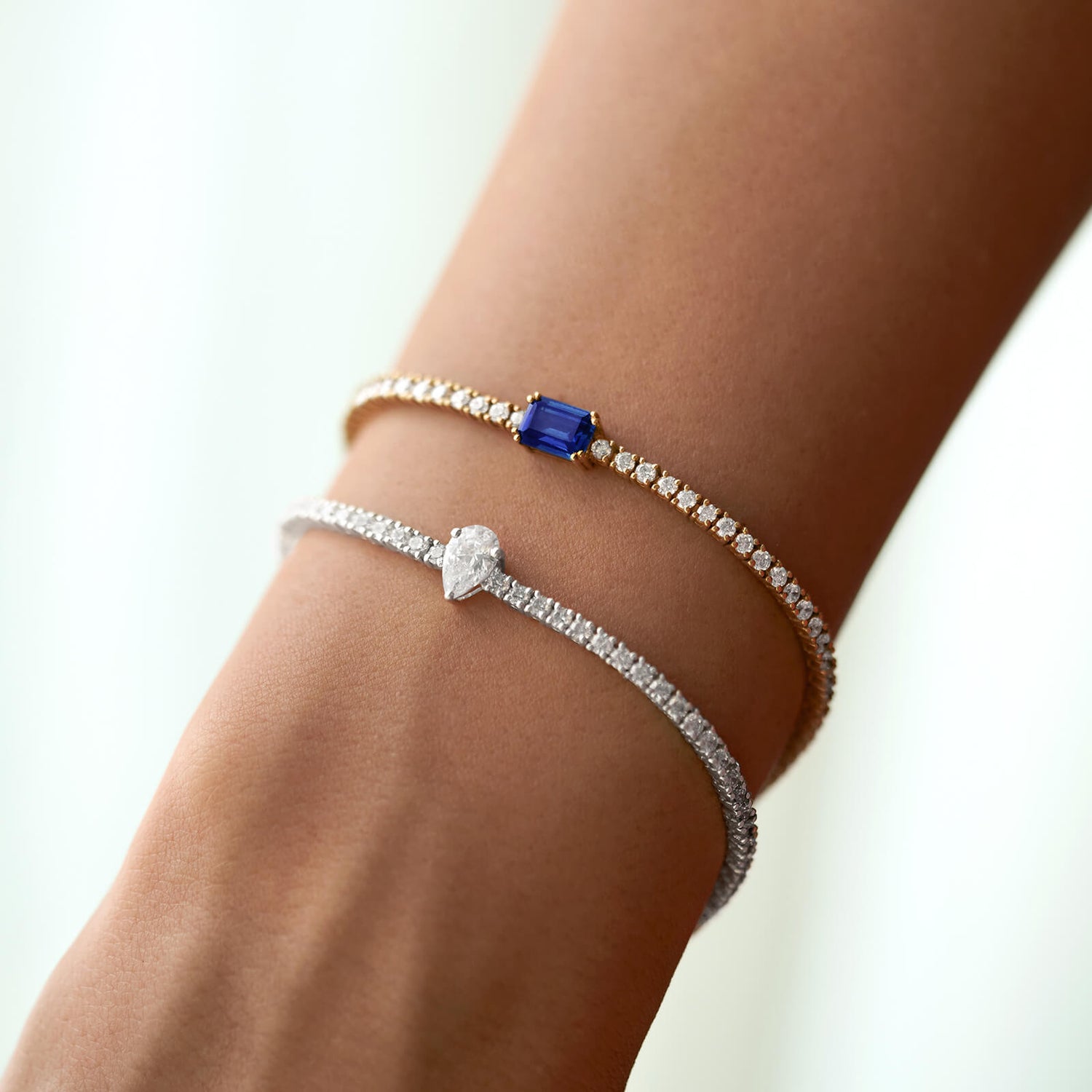 Diamond Pear Tennis Bracelet