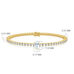 BRACELET TENNIS PEAR DIAMOND