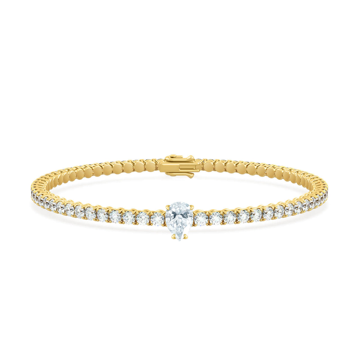 BRACELET TENNIS PEAR DIAMOND