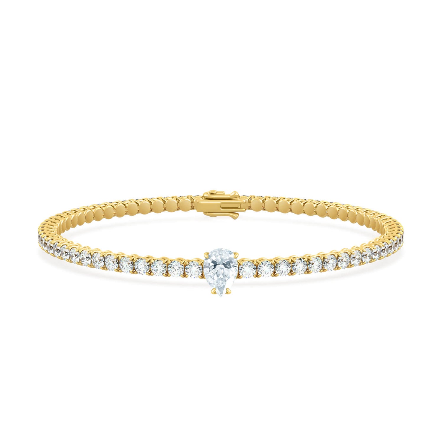 BRACELET TENNIS PEAR DIAMOND