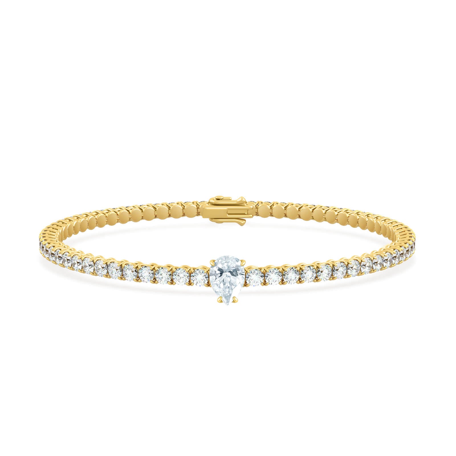 BRACELET TENNIS PEAR DIAMOND