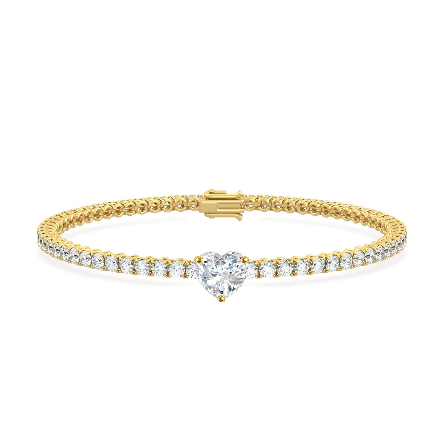 Scarlett Heart Tennis Bracelet