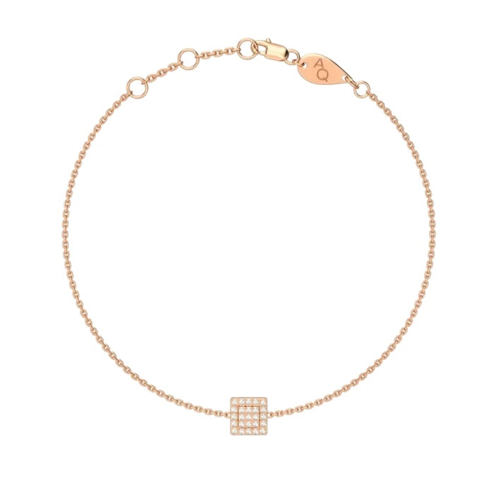 Time Square Bracelet, solid 18K gold, view 4 of 6