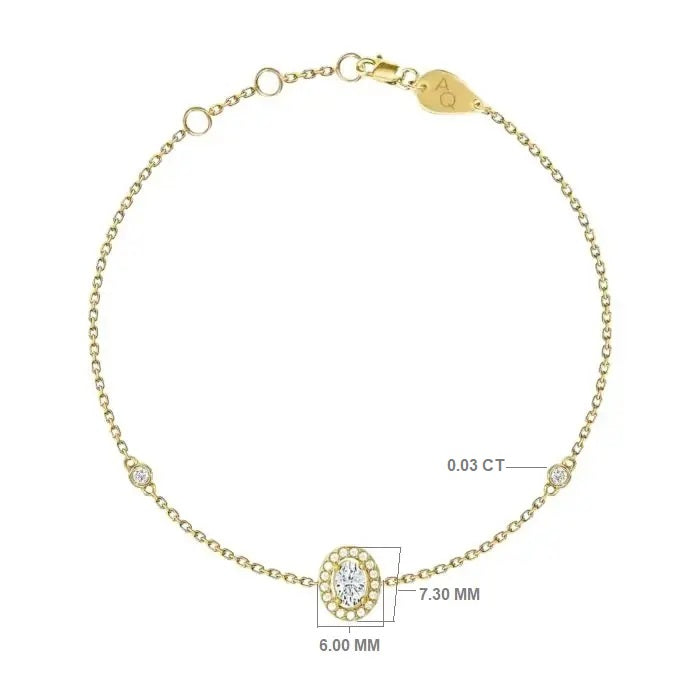 Verona Oval Cut Anklet