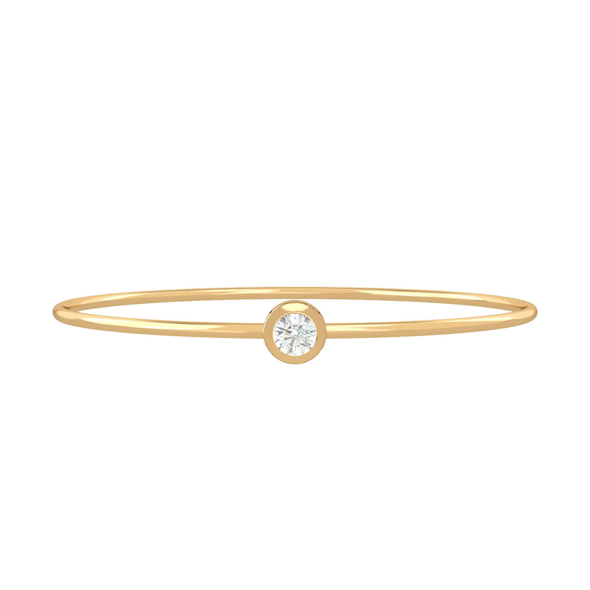 Solitaire-gold-bracelet -diamond