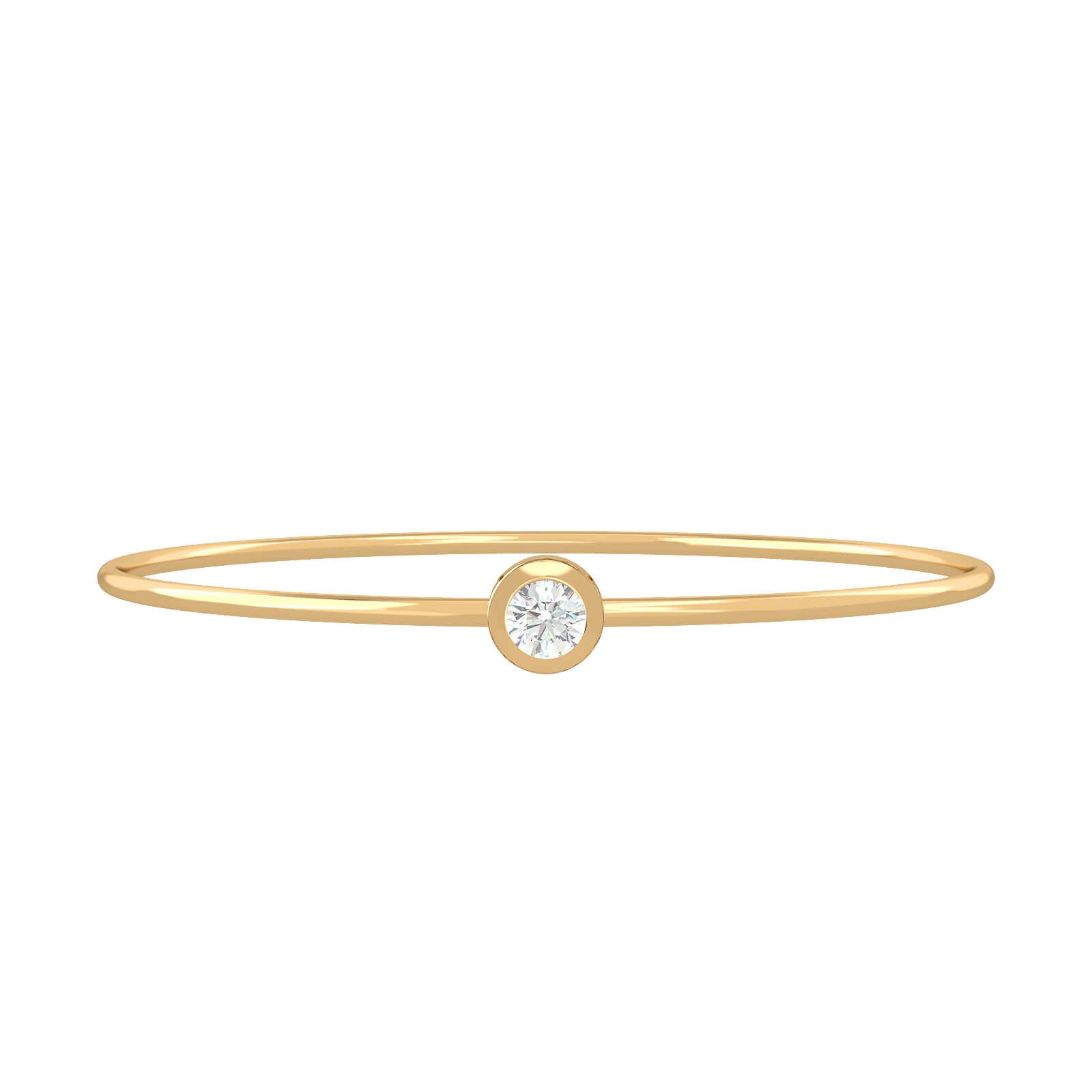 Solitaire-gold-bracelet -diamond