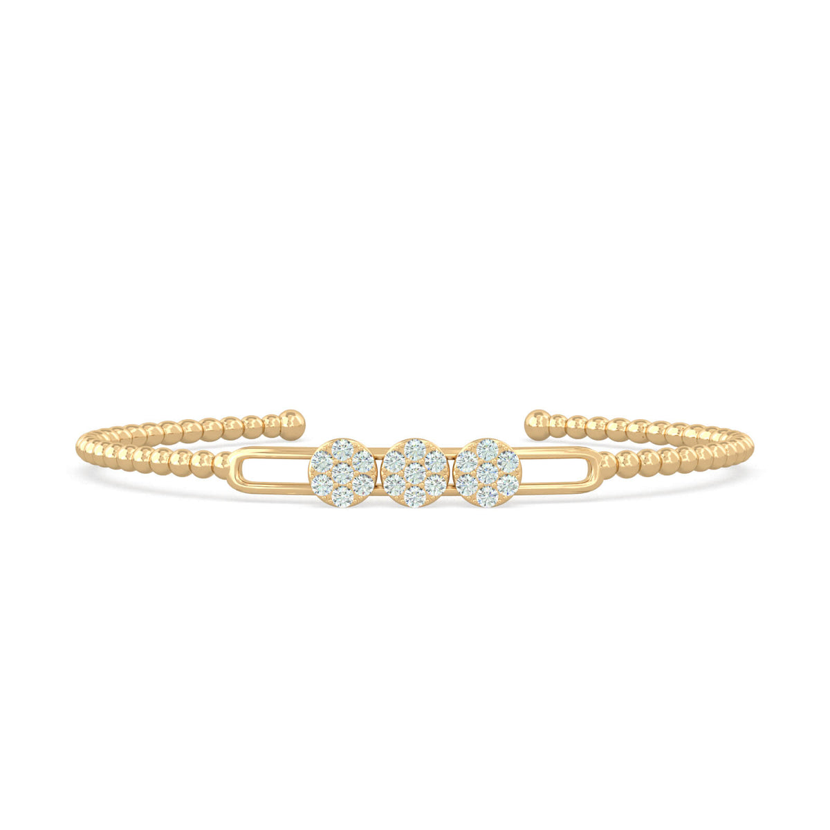 gold-floral-bracelet-round-cluster-diamonds-18k-gold