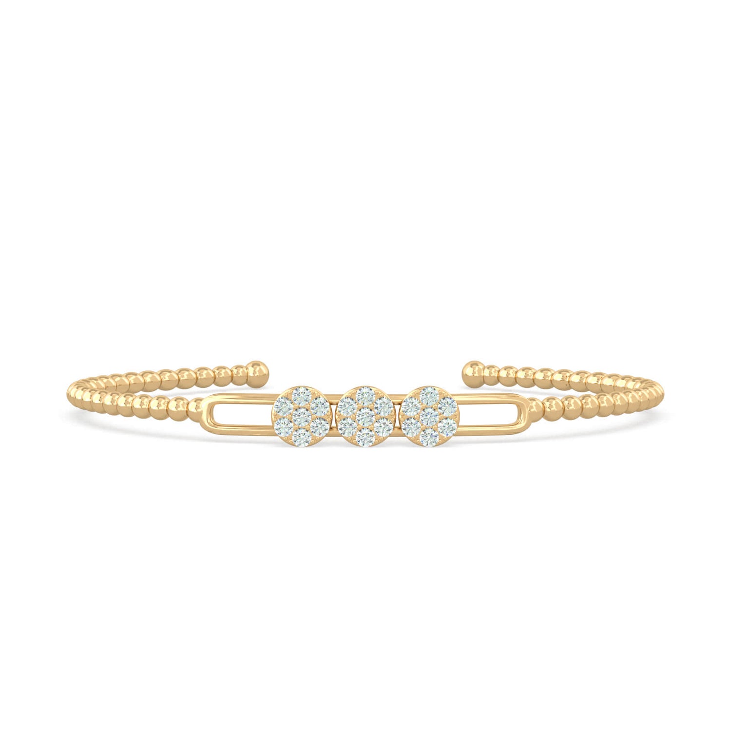 gold-floral-bracelet-round-cluster-diamonds-18k-gold