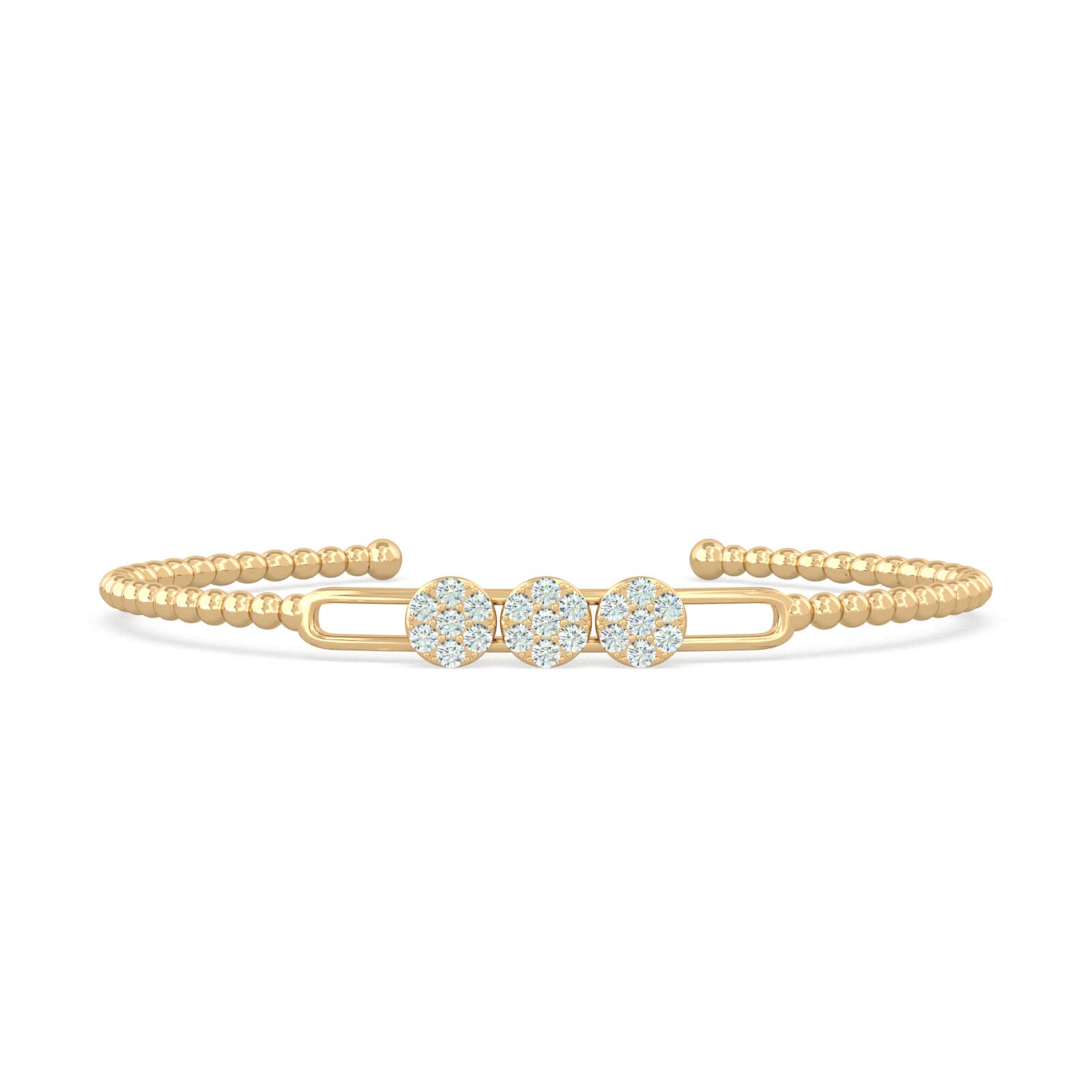 gold-floral-bracelet-round-cluster-diamonds-18k-gold