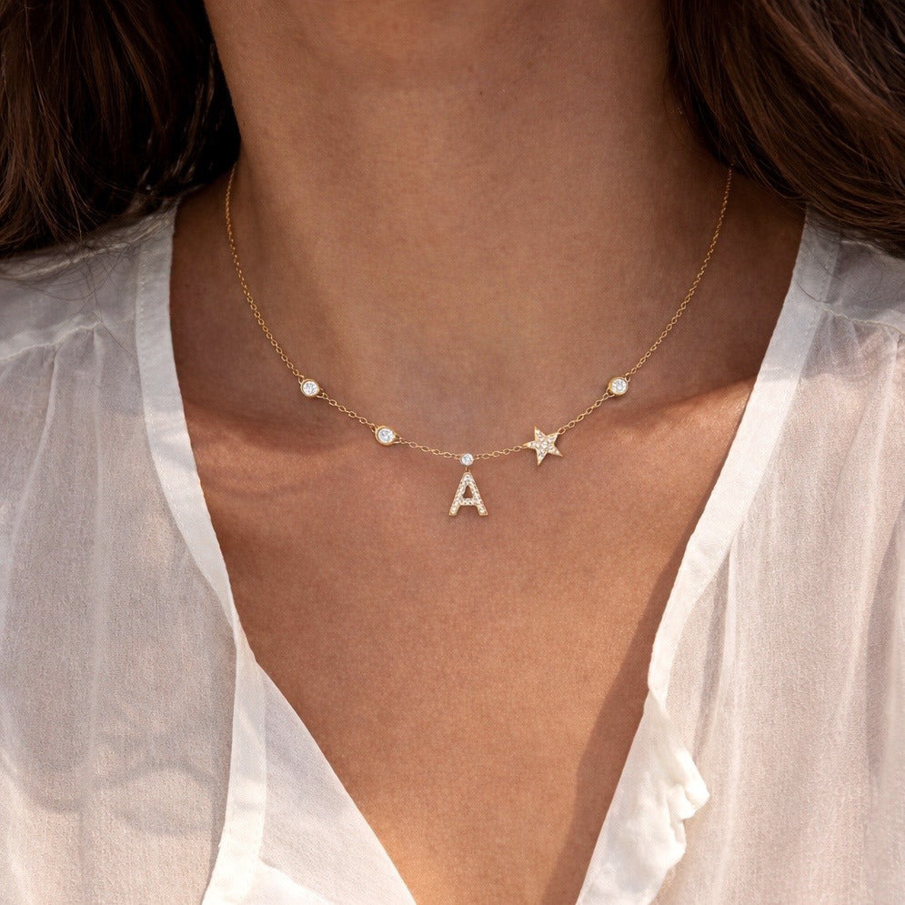 Be Mine Initial Necklace
