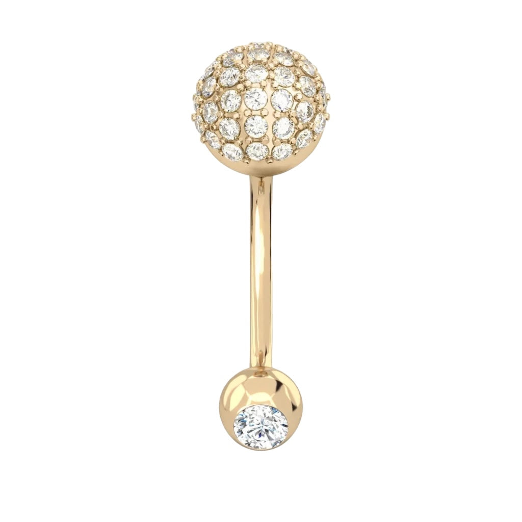 Diamond Sphere Belly Button