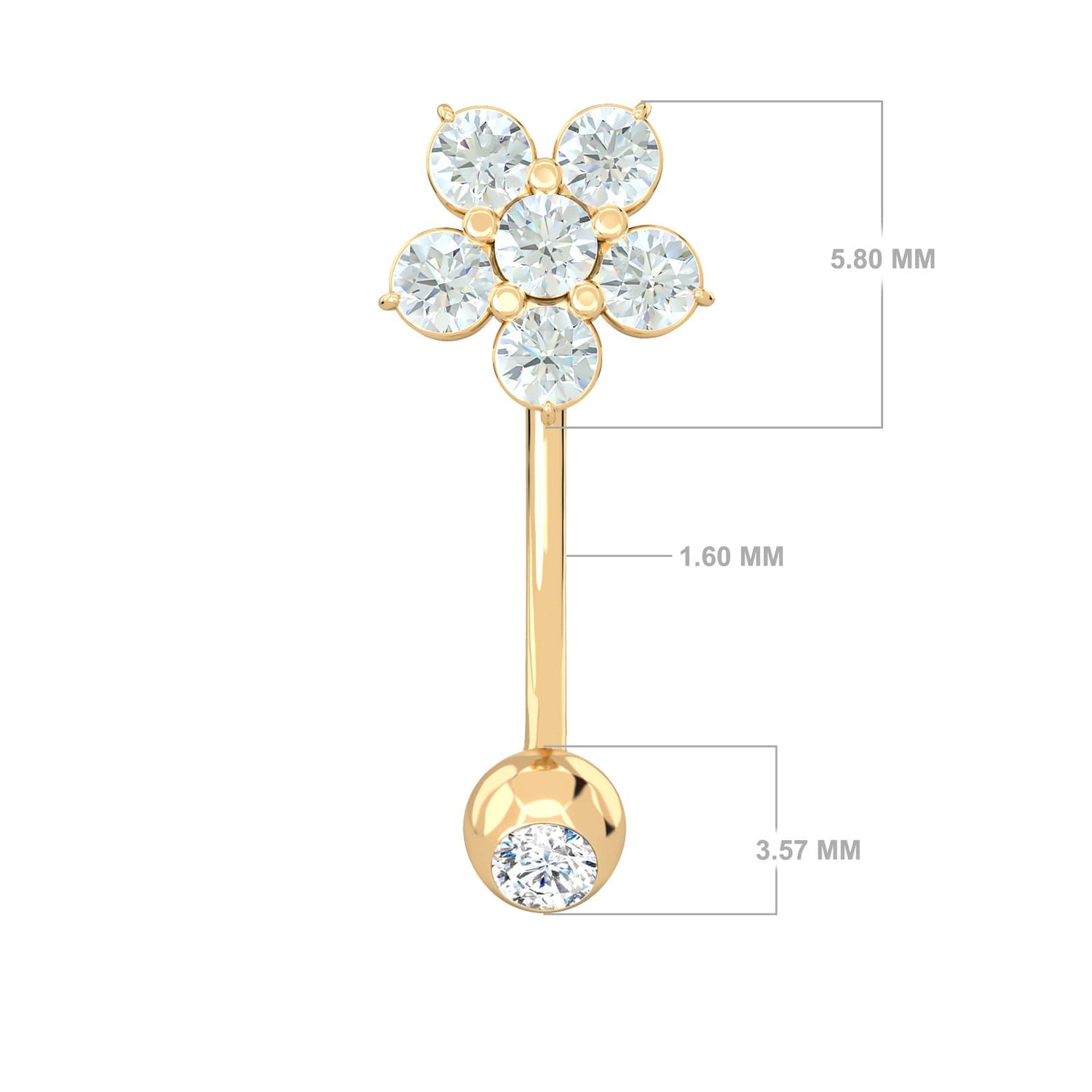 Fairy Flower Belly Button