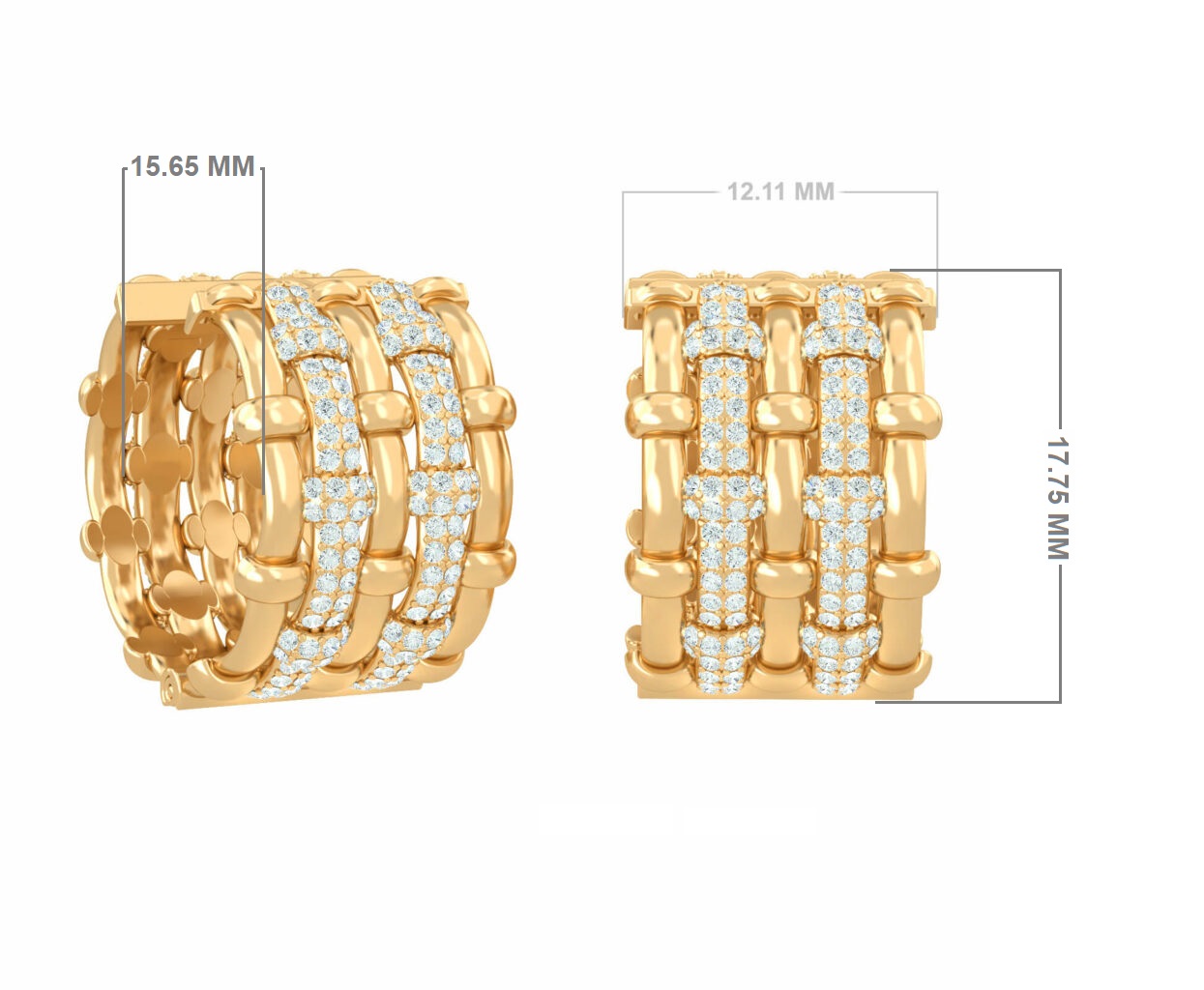 Burlington Love Hoop Huggie Earrings