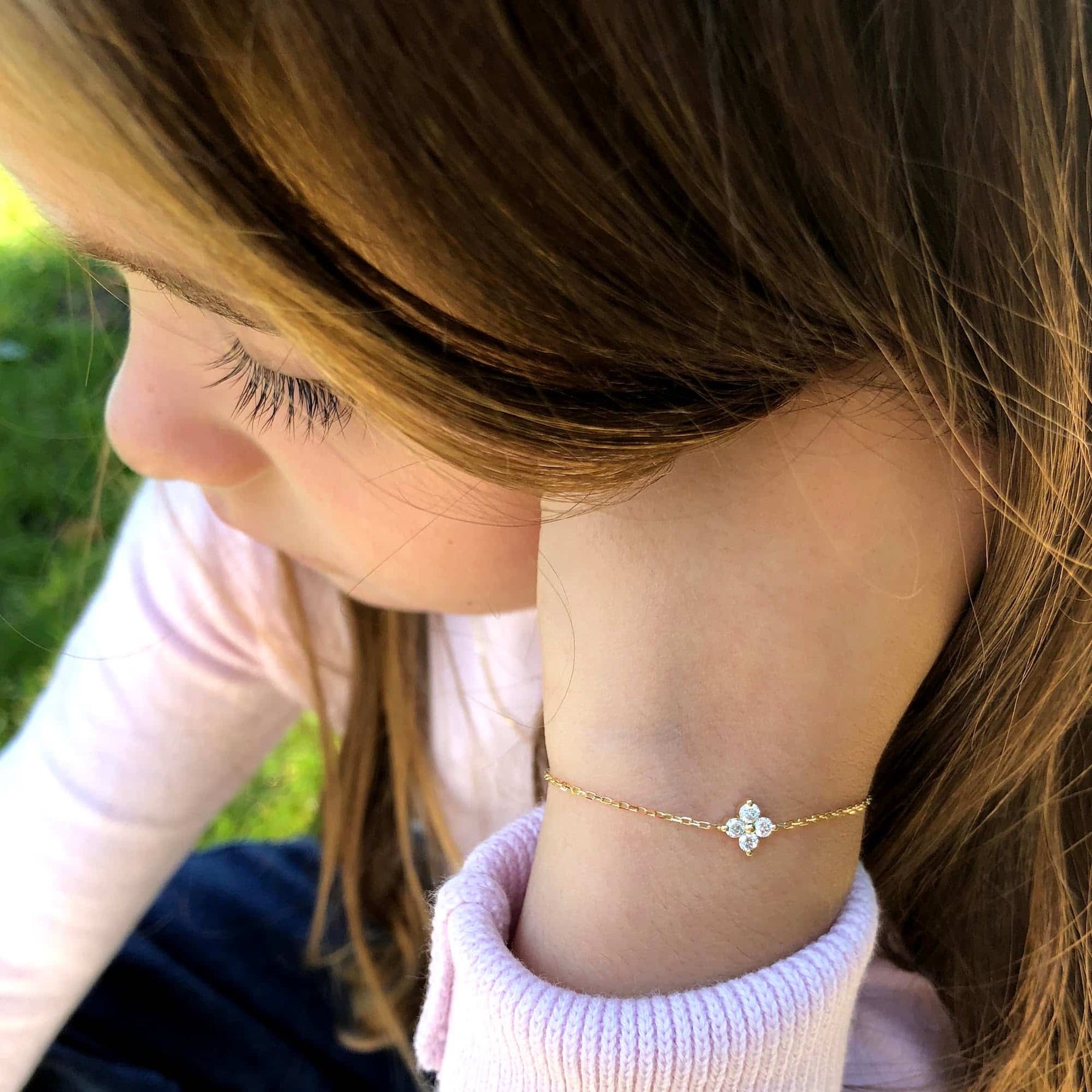Baby Bracelet Fairy 18K Gold And Diamonds