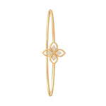 Fashion Floral Diamond Bracelet in 18K Gold
