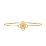 Fashion Floral Diamond Bracelet in 18K Gold