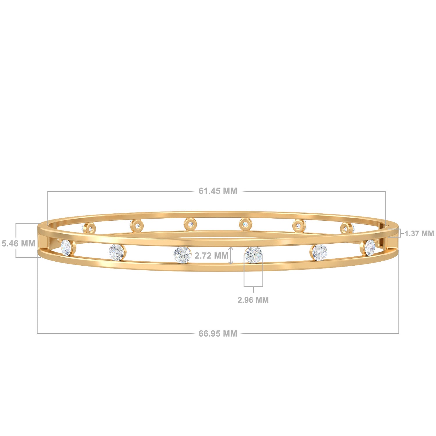 Floating Diamond Bracelet