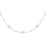 Marquise Diamond Choker Belle Amie in 18K Gold
