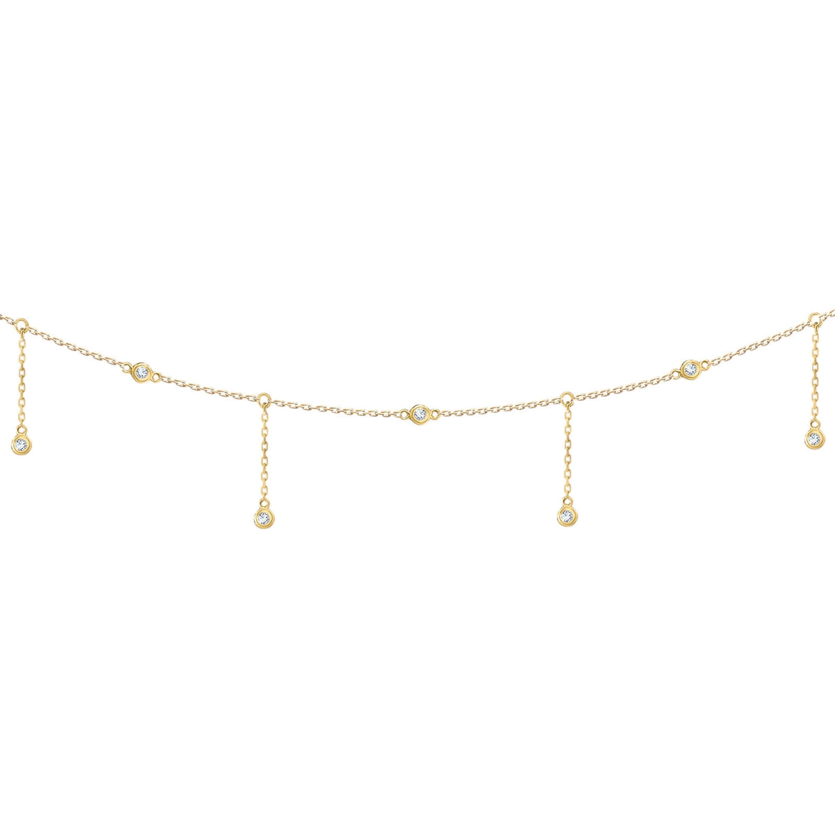 Belly Chain Constellation Rain-yellow gold - Aquae Jewels - Exquisite Jewelry