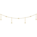 Belly Chain Constellation Rain-yellow gold - Aquae Jewels - Exquisite Jewelry