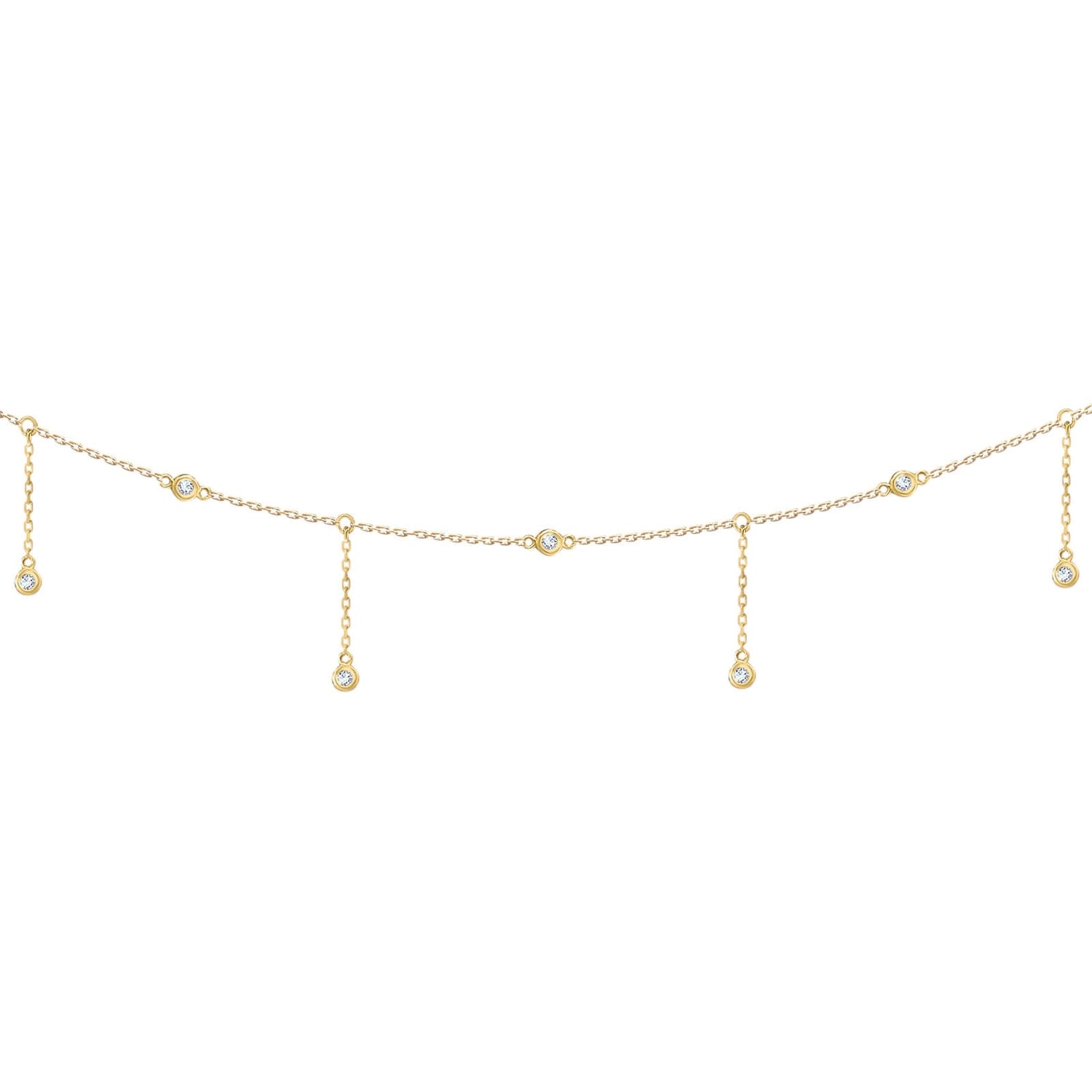 Belly Chain Constellation Rain-yellow gold - Aquae Jewels - Exquisite Jewelry
