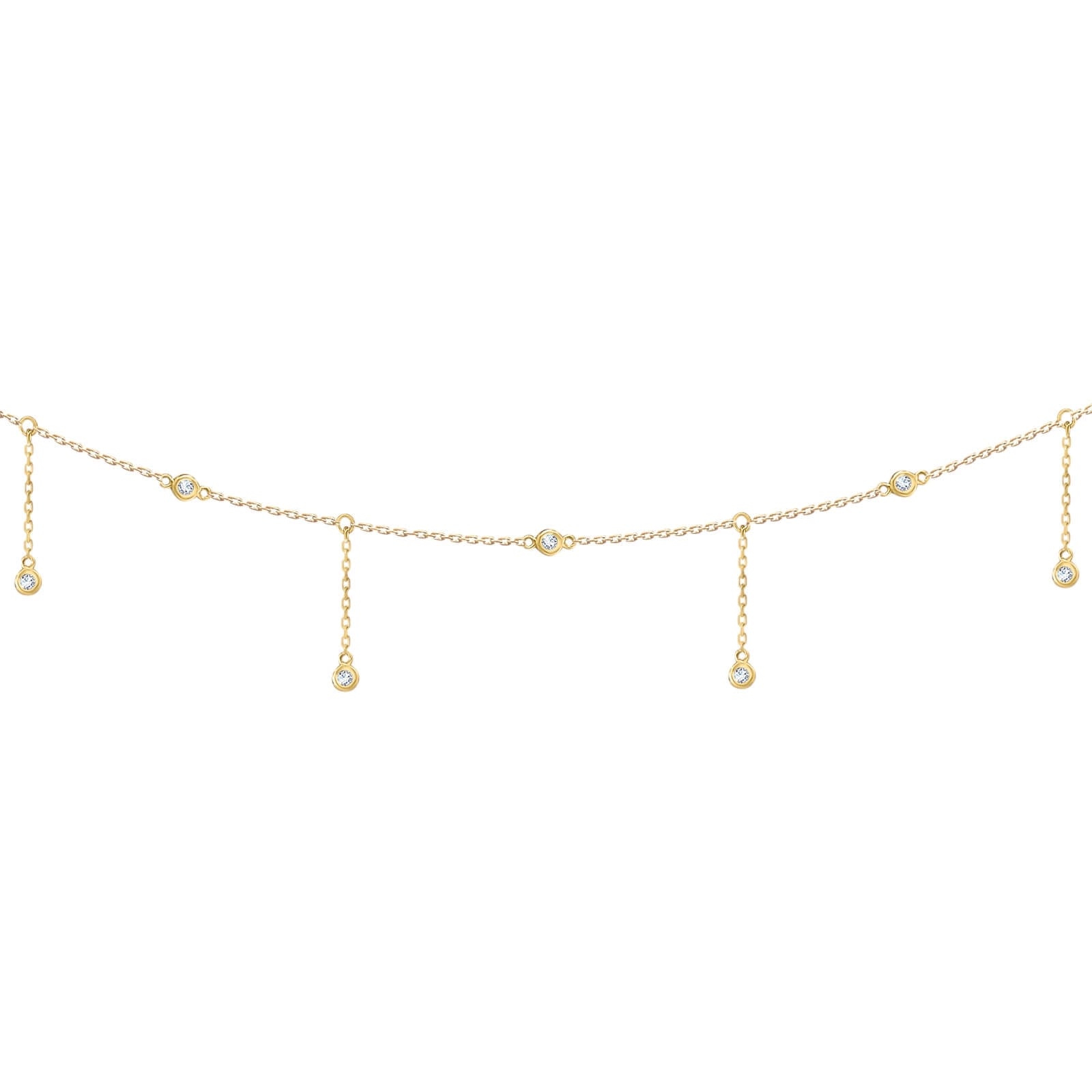 Belly Chain Constellation Rain-yellow gold - Aquae Jewels - Exquisite Jewelry