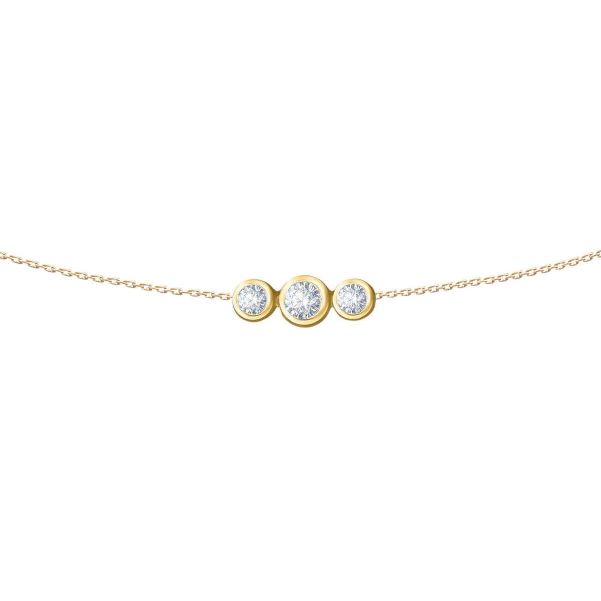 Belly Chain Trilogy - yellow gold- Aquae Jewels - Exquisite Jewelry