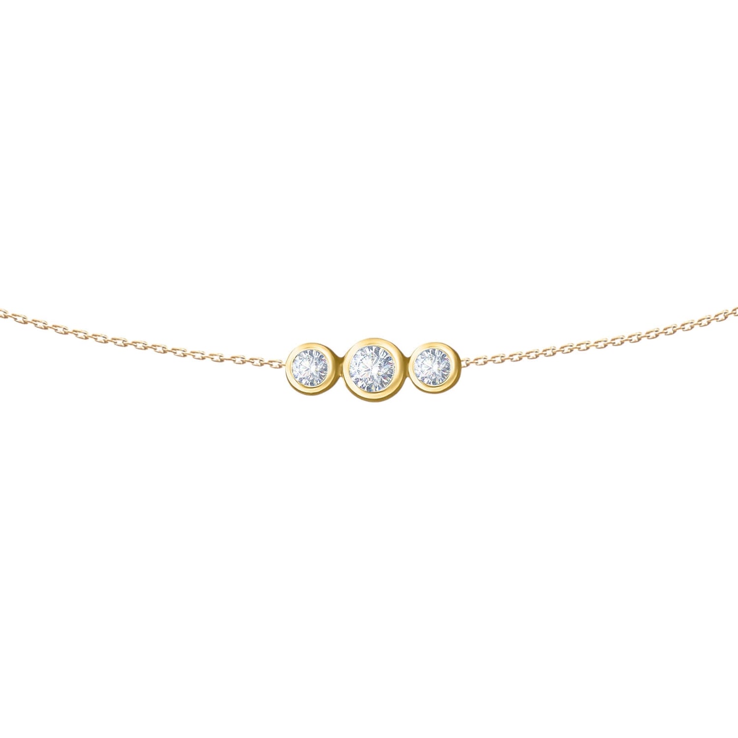 Belly Chain Trilogy - yellow gold- Aquae Jewels - Exquisite Jewelry