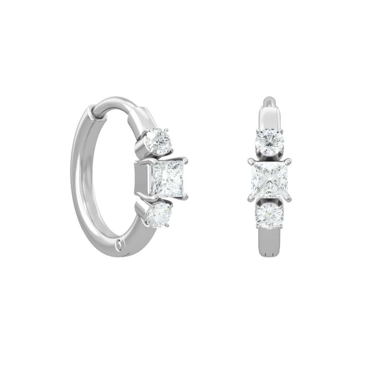 Beloved Hoops Piercing body jewelry, solid 18K gold, view 4 of 8