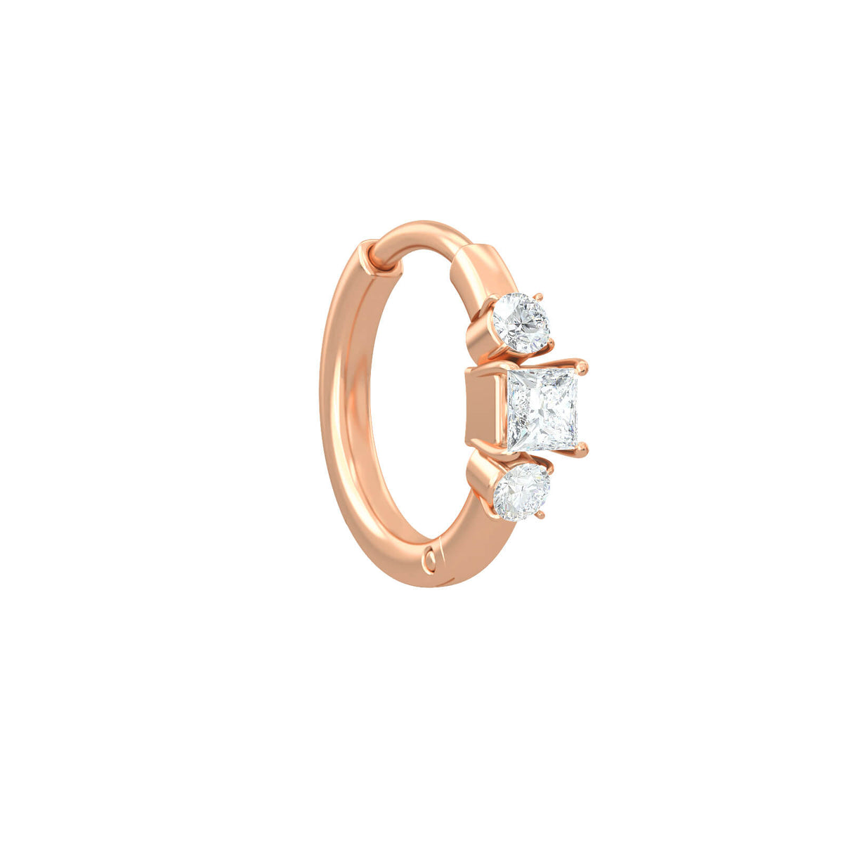 Beloved Hoops Piercing body jewelry, solid 18K gold, view 8 of 8