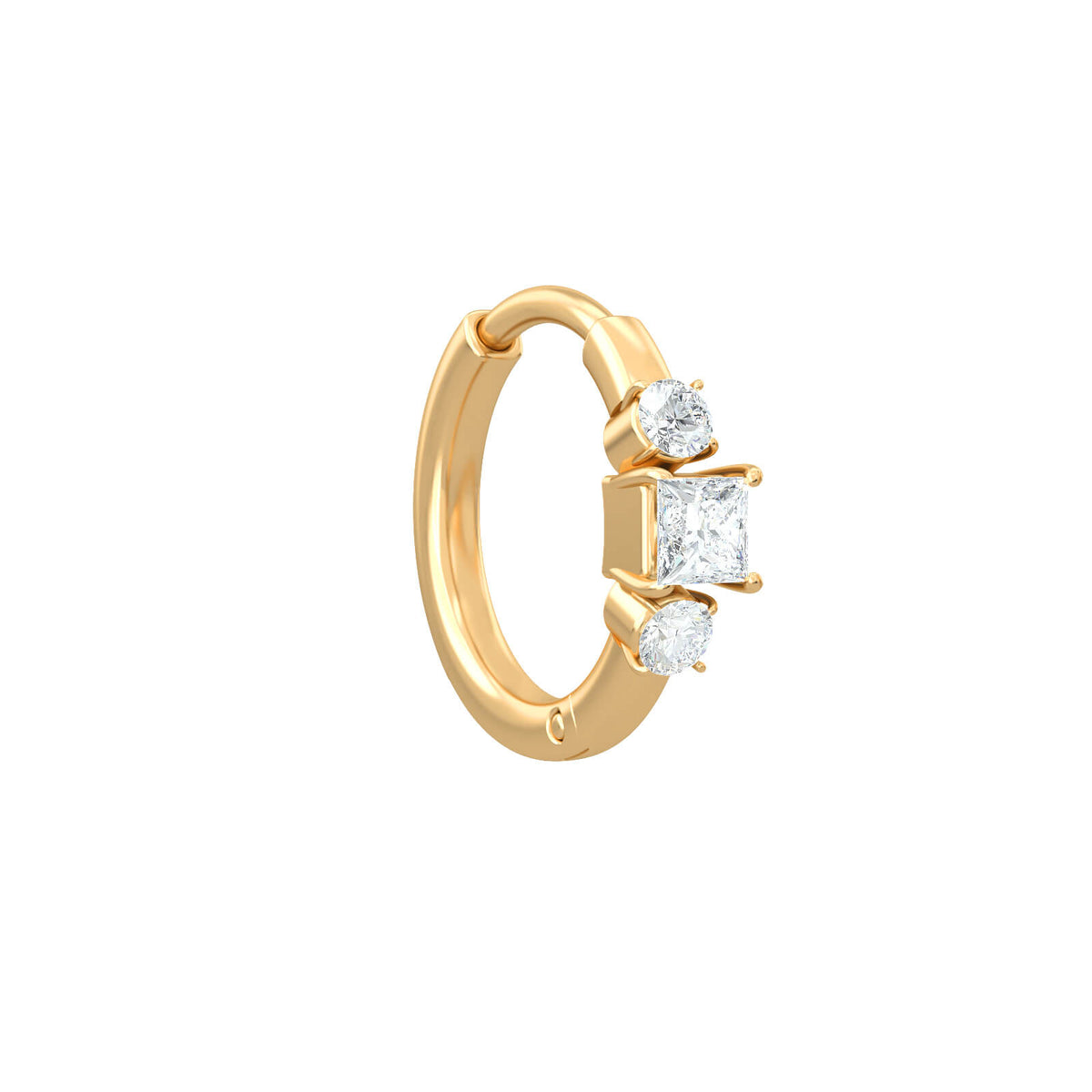 Beloved Hoops Piercing body jewelry, solid 18K gold, view 6 of 8