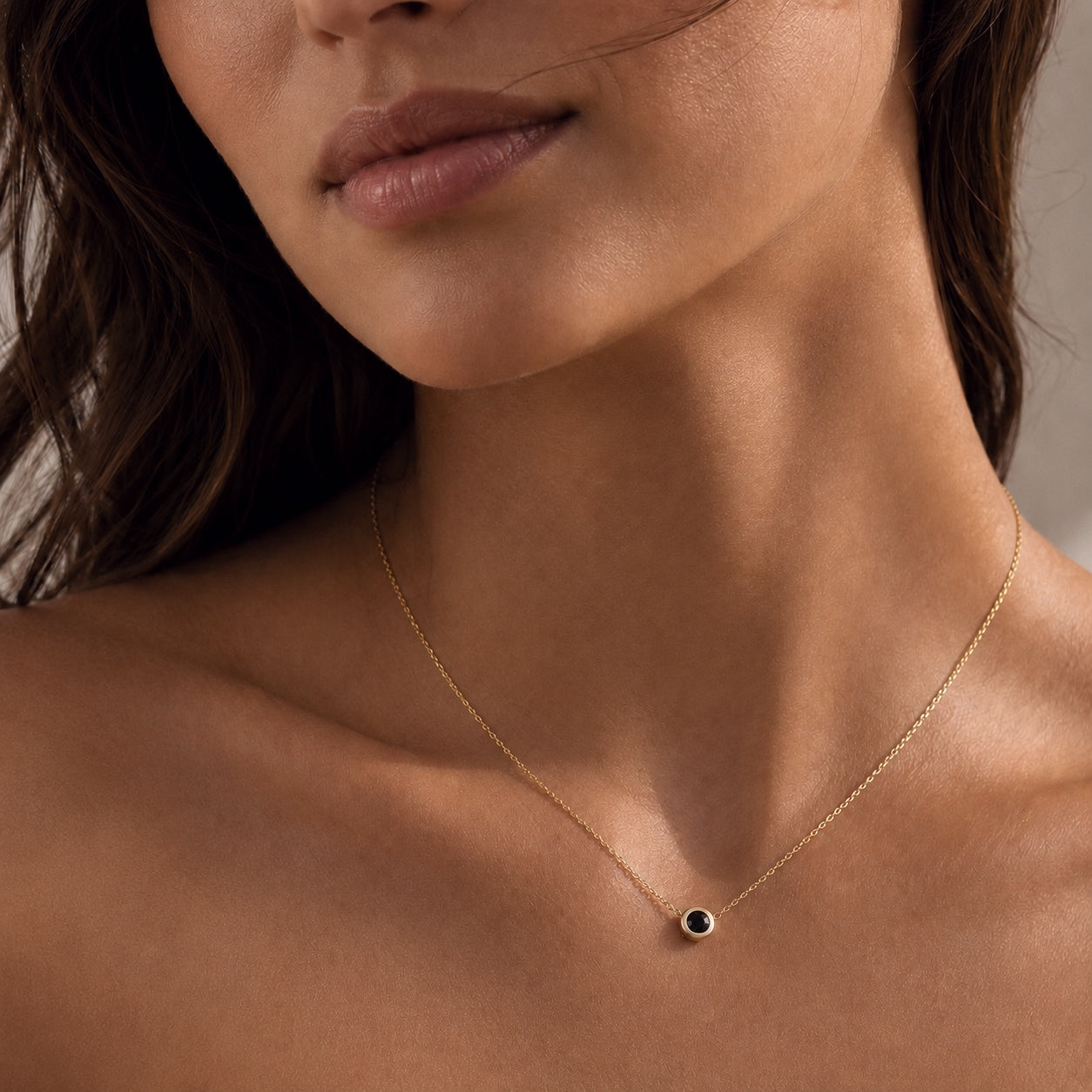 Black Diamond Essential Solitaire Necklace
