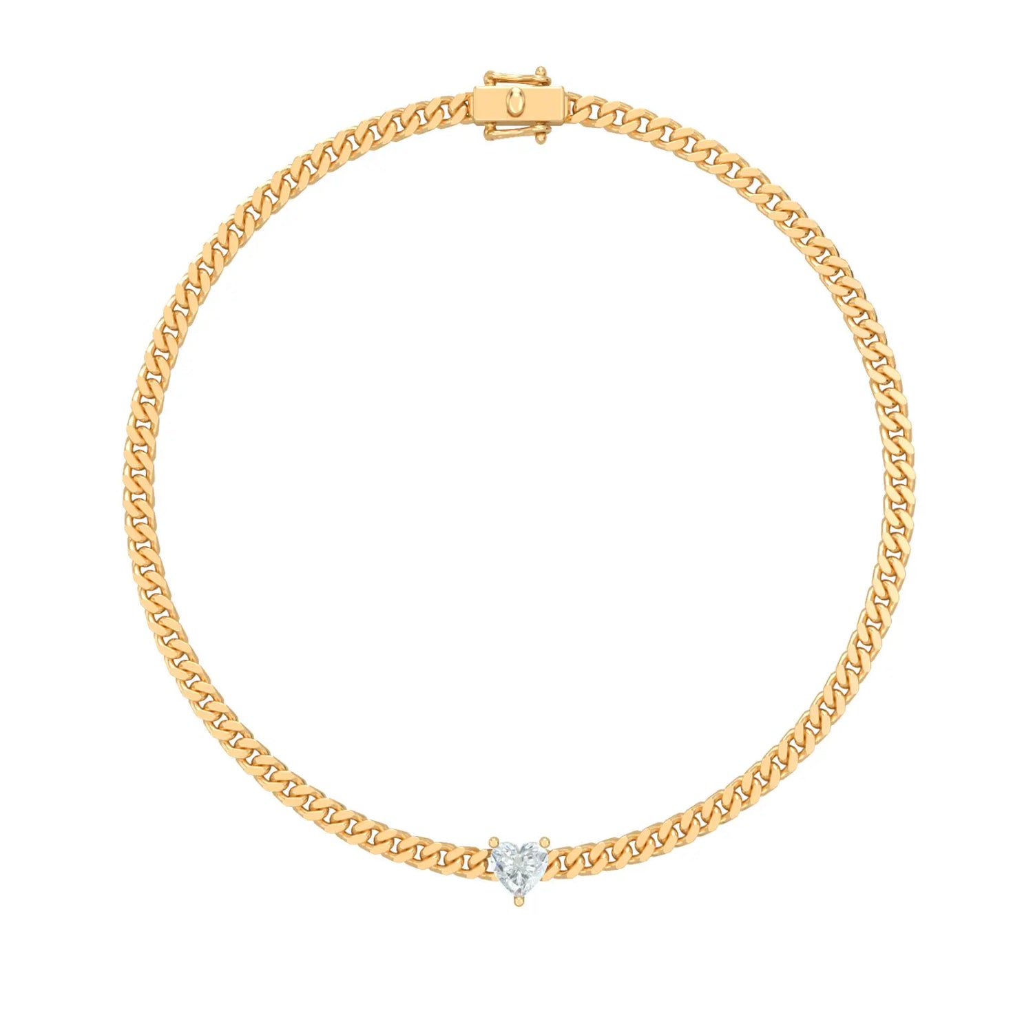 Cuban Heart Anklet
