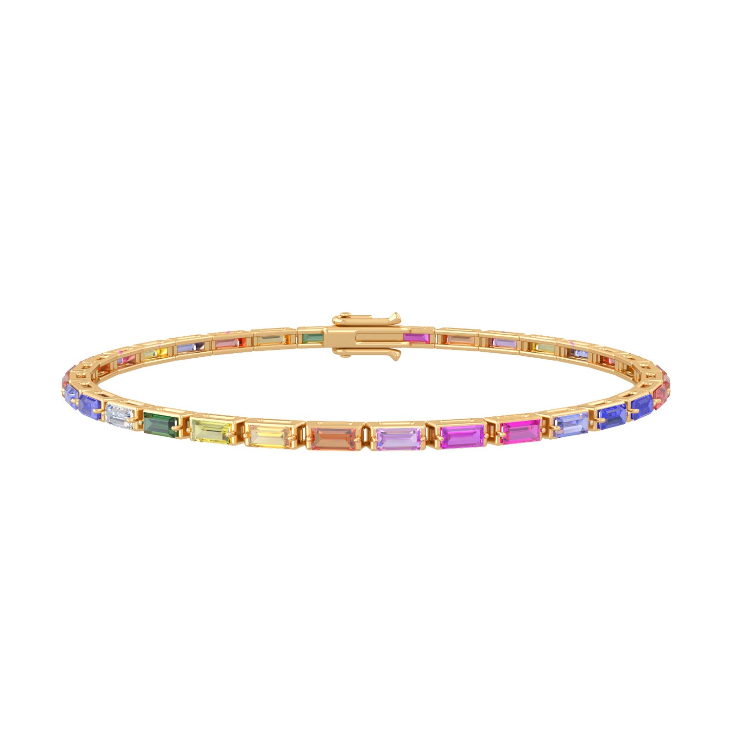 Emerald Precious Stone Tennis Bracelet