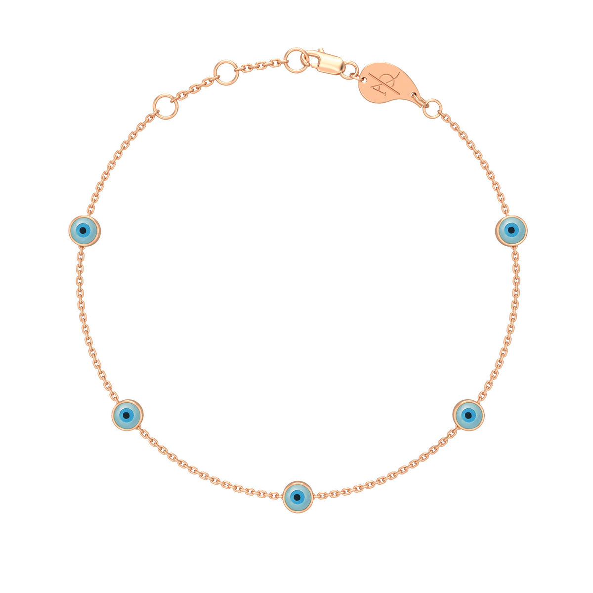 Evil Eye Constellation Bracelet, solid 18K gold, view 4 of 6
